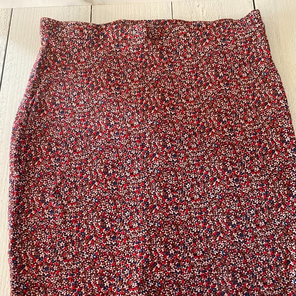 Lily White flowered pencil stretch skirt - Large